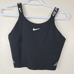 Nike Pro Dri-FIT Black Athletic Crop Tank Top Small — Serena Williams Wears This